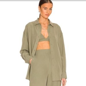 Favorite Daughter The Rebound Shirt XL - Olive